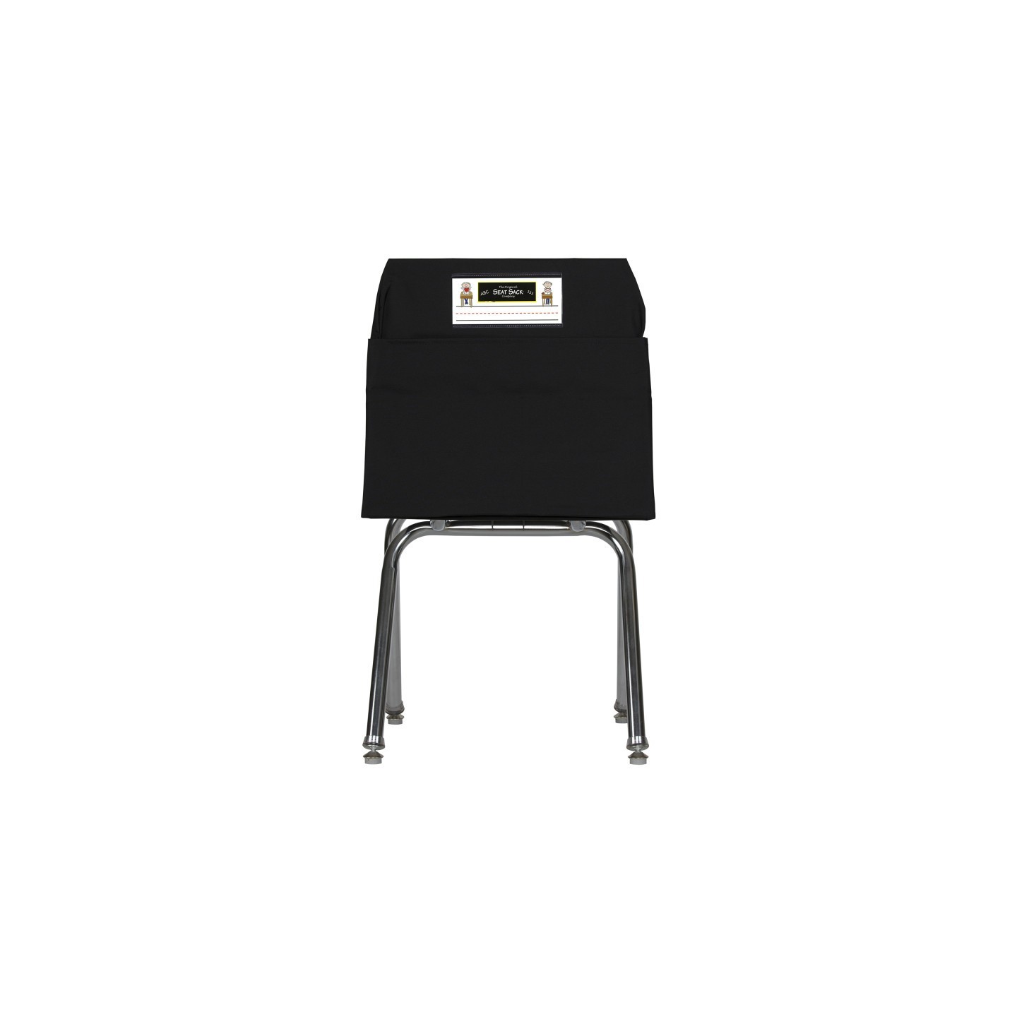 Seat Sack® Medium Chair Pocket Classroom Storage Organizer - 15 inch, Black