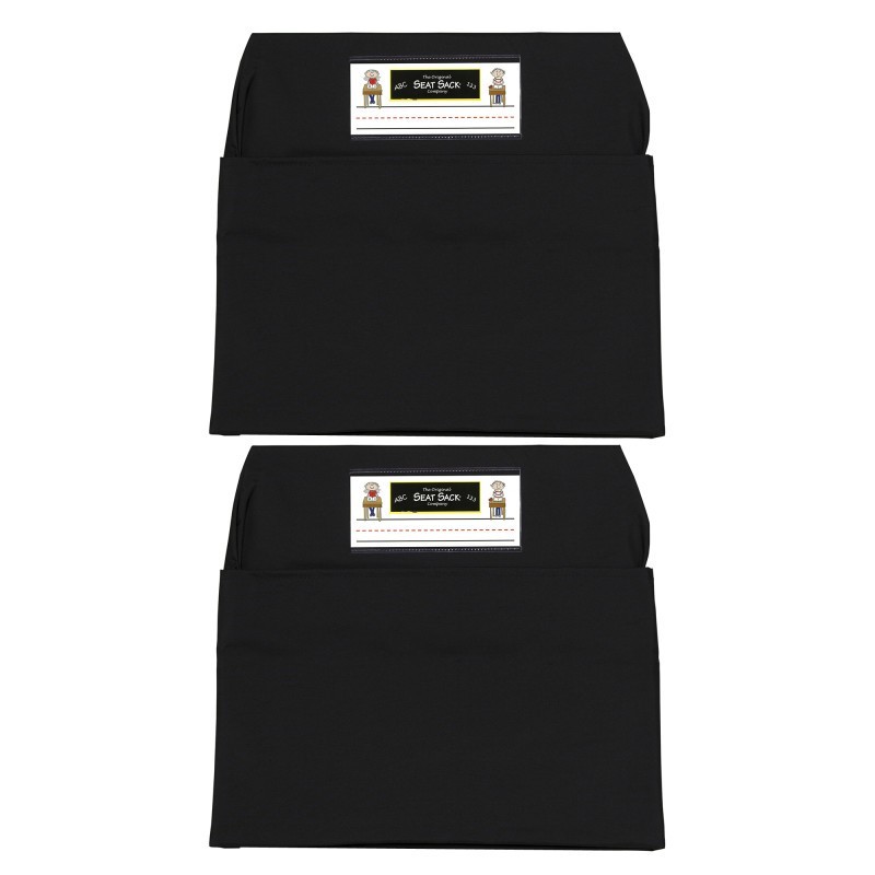 Seat Sack® Seat Sack, Large, 17 inch, Chair Pocket, Black, Pack of 2