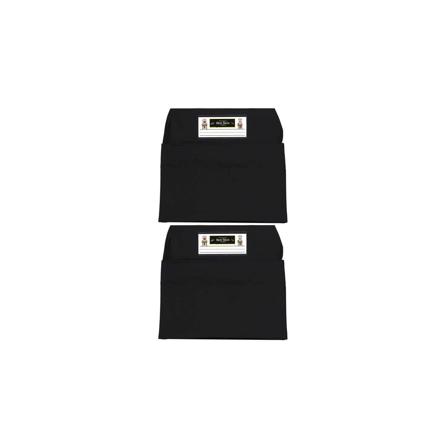 Seat Sack® Seat Sack, Large, 17 inch, Chair Pocket, Black, Pack of 2