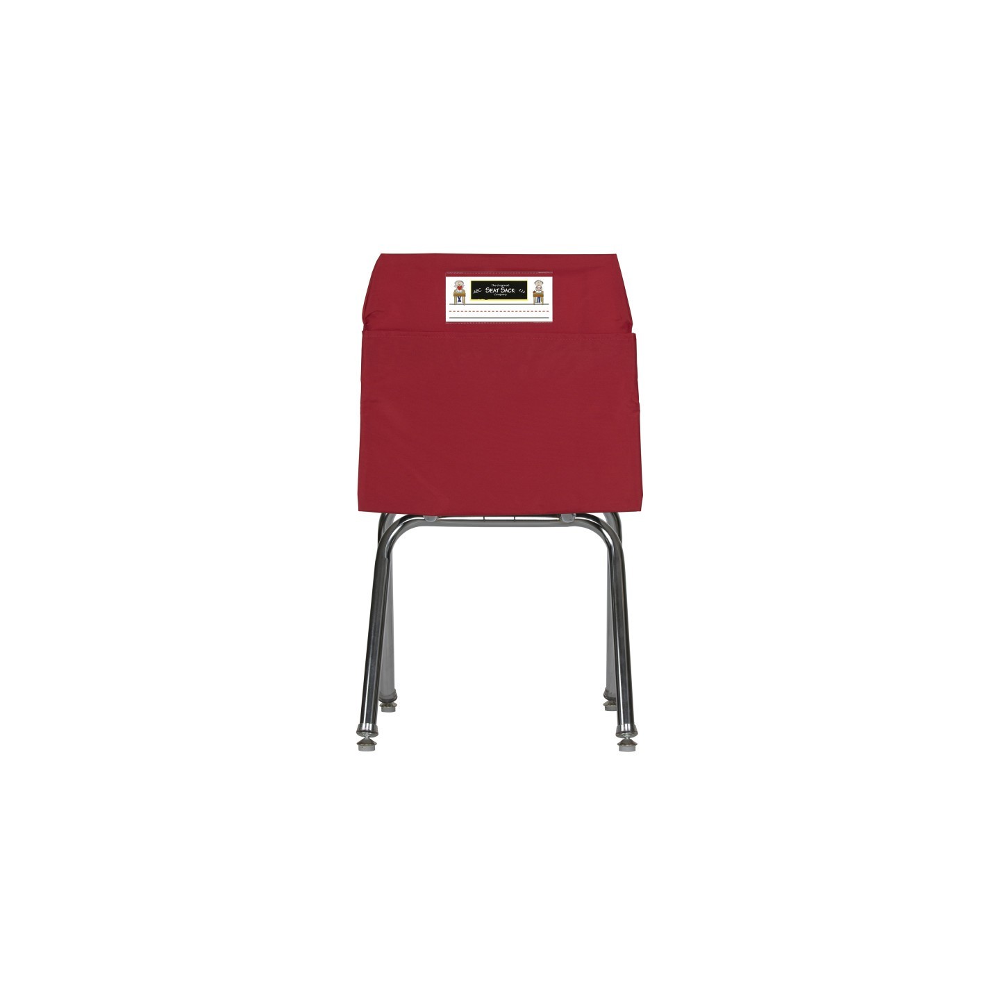 Seat Sack® Large Chair Pocket Classroom Storage Organizer - 17 inch, Red
