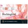 St Cuthberts Bockingford Watercolor Pad, Hot Pressed, White, Glue Binding, 140lb/300gsm, 12 Sheet, 10x14 inch, 1 Count