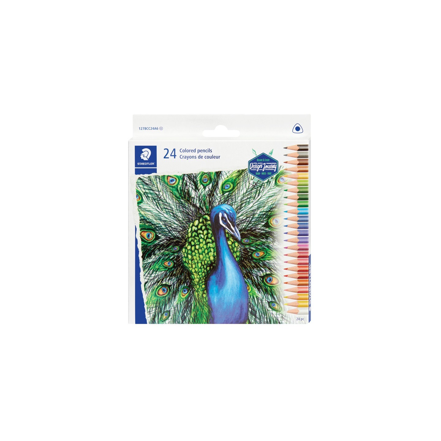 STAEDTLER® Triangular colored pencils, 24 colors