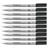 STAEDTLER® Lumocolor Non-Permanent, Wet Erase, Fine 0.6 mm, Black, Pack of 10