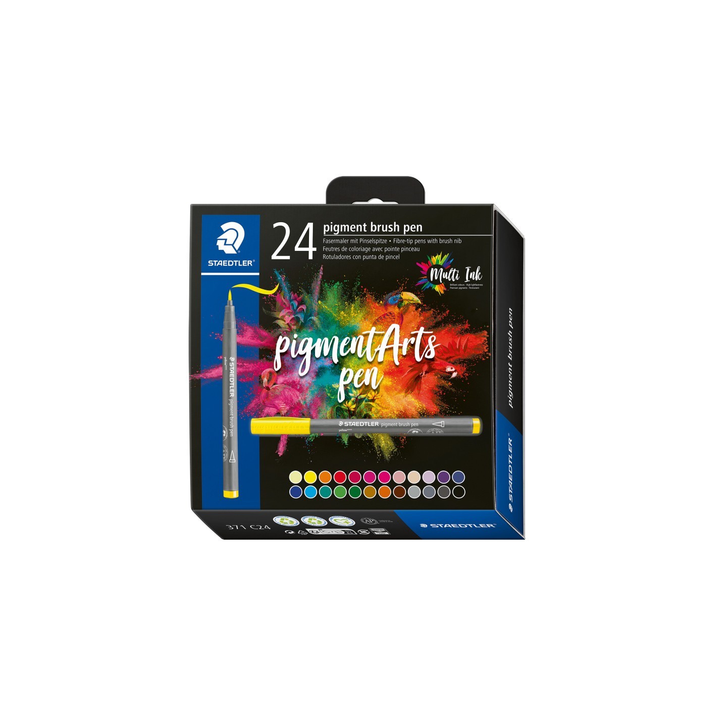 STAEDTLER® Pigment Arts Brush Pens, Assorted Colors, Set of 24