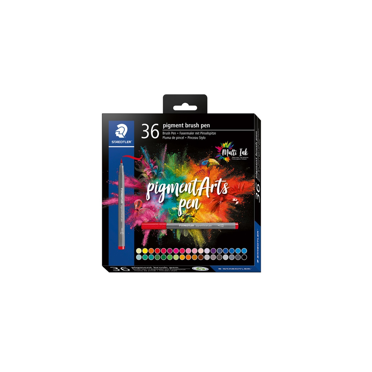 STAEDTLER® Pigment Arts Brush Pens, Assorted Colors, Set of 36
