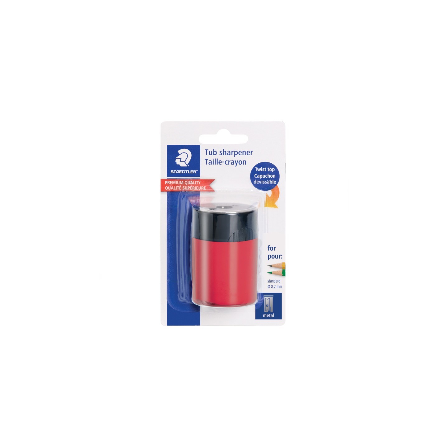 STAEDTLER® Personal Pencil Sharpener, Single-Size, Screw-top Lid