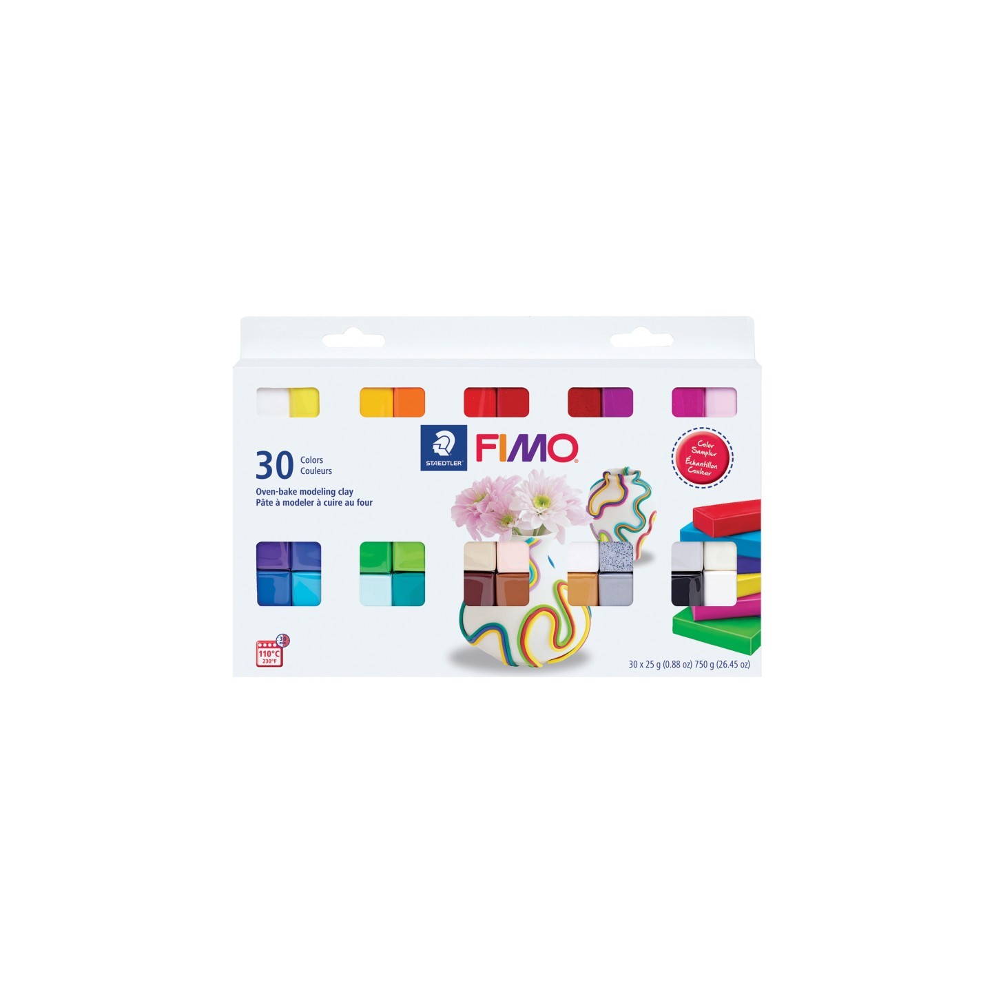STAEDTLER® FIMO® Soft Modeling Clay, 0.88 oz, Assorted Colors, Set of 30
