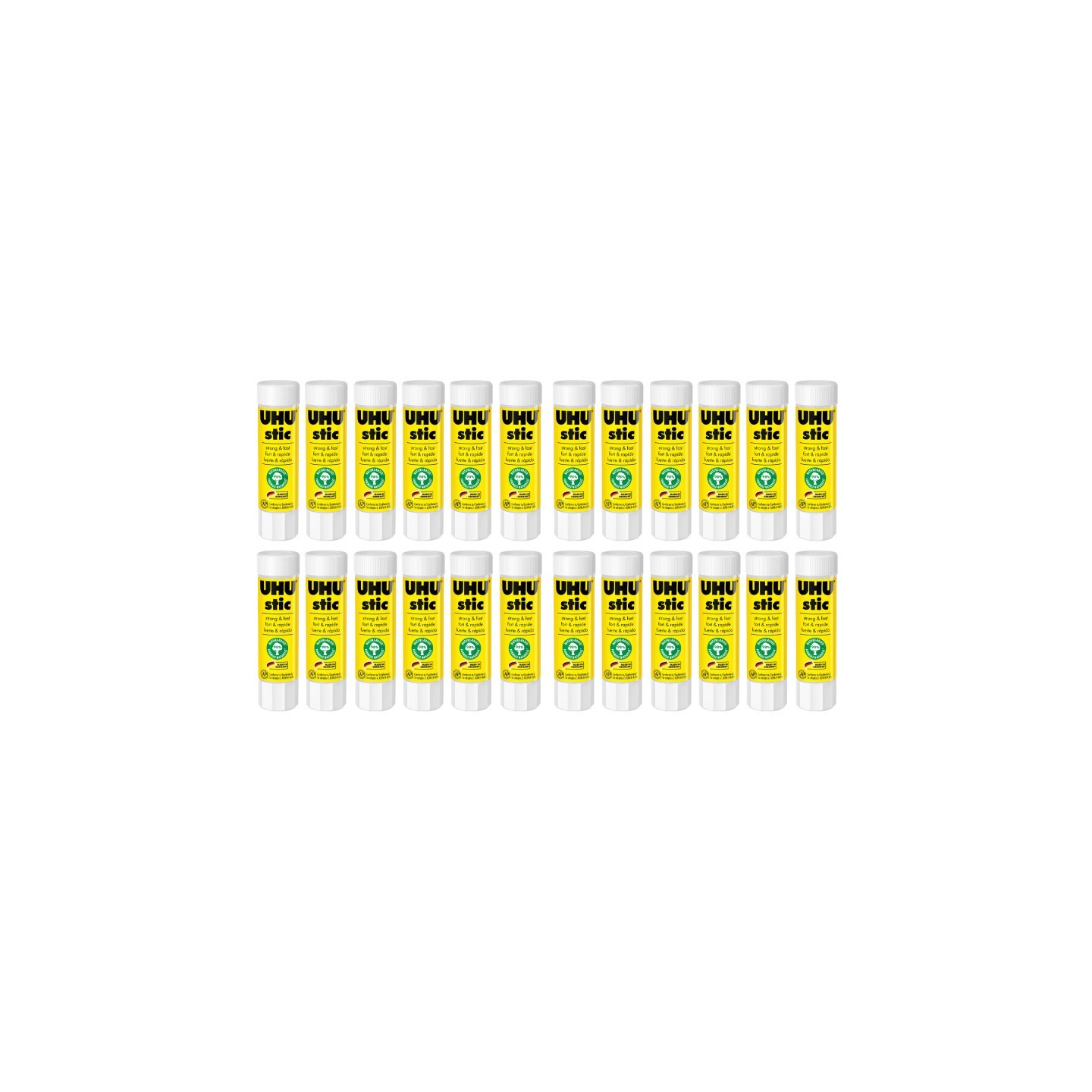 STAEDTLER® UHU Stic Permanent Glue Stick, Clear, 8.2 g, Pack of 24