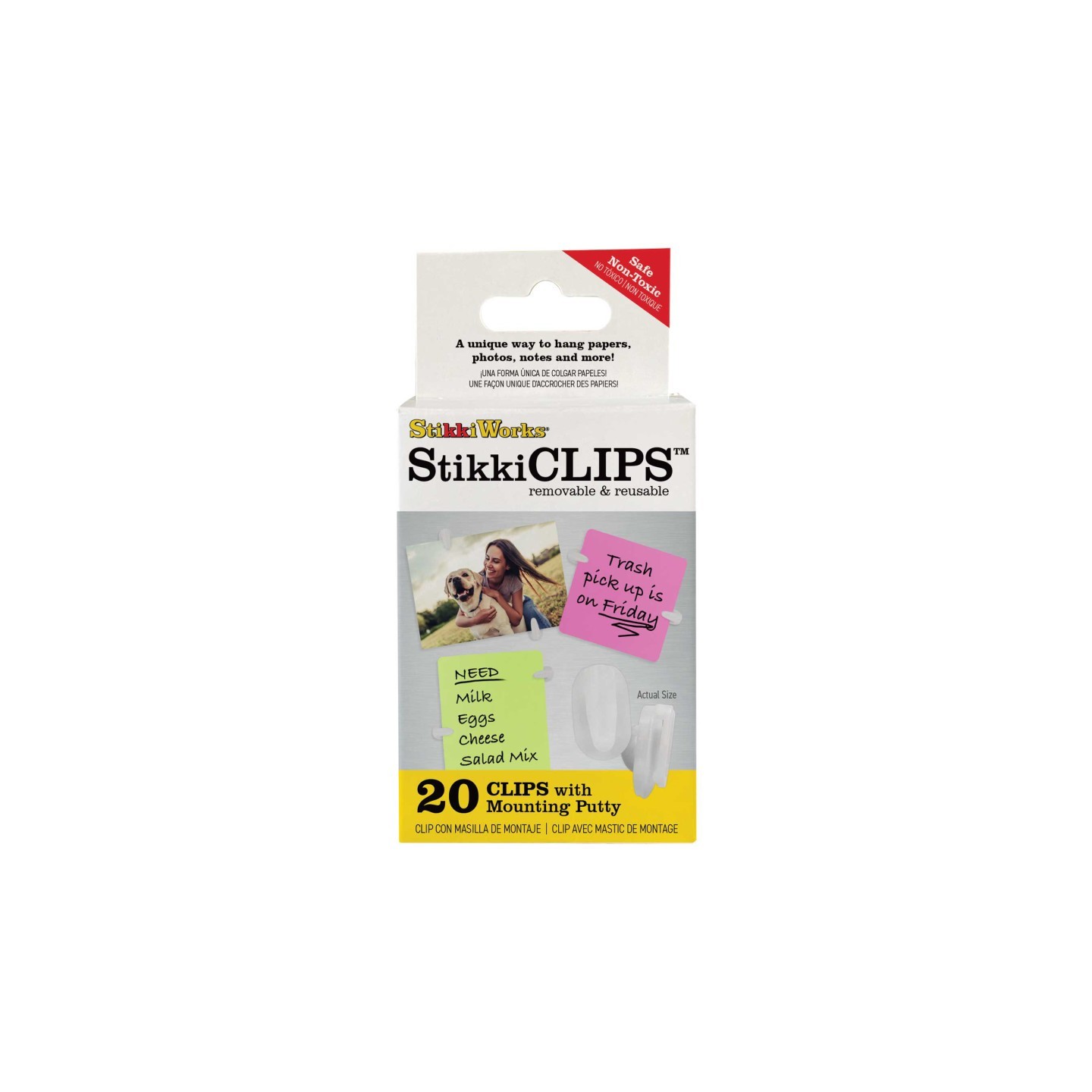 StikkiWorks Stikki Clips with Mounting Putty