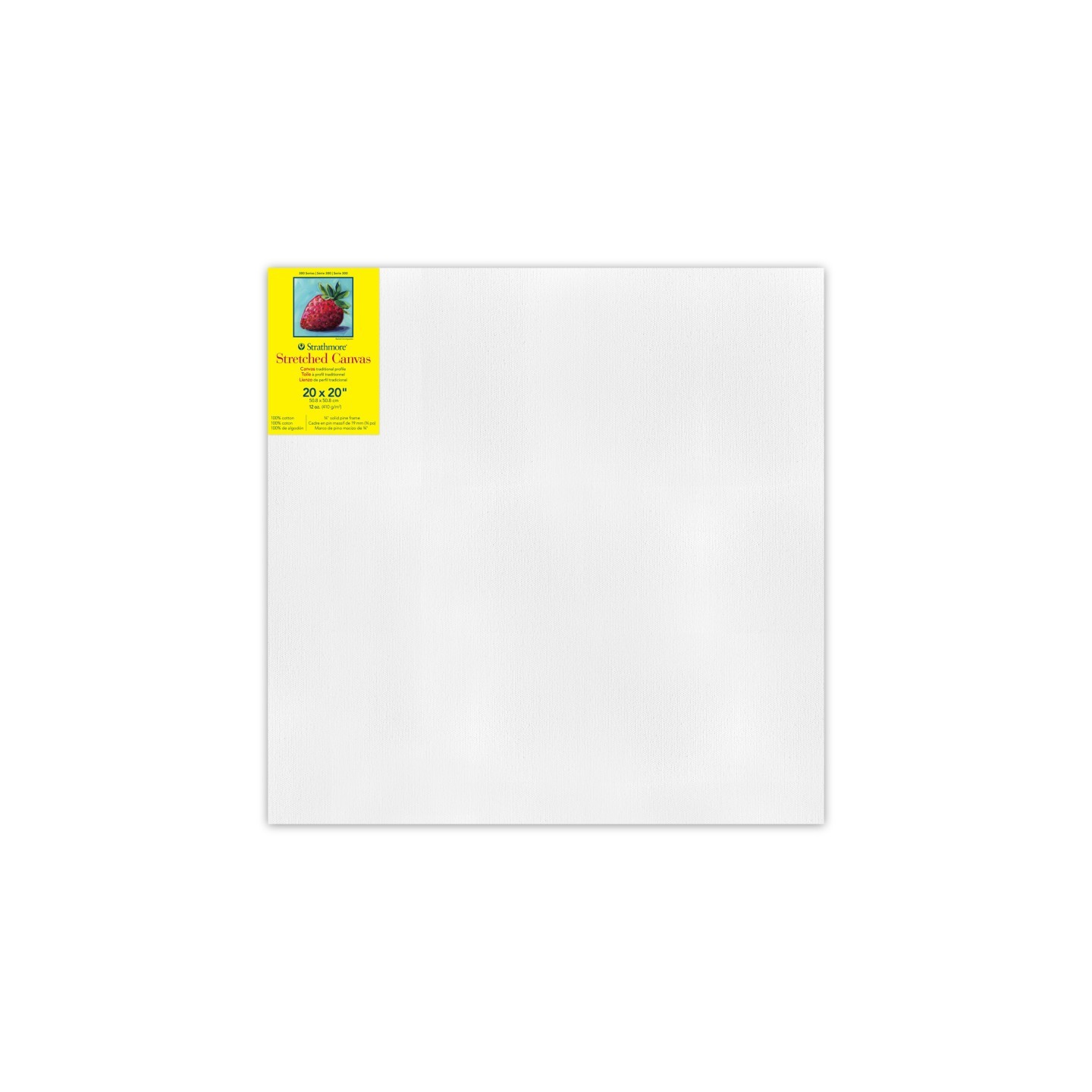 Strathmore 300 Series Traditional Stretched Canvas, 20x20 inch