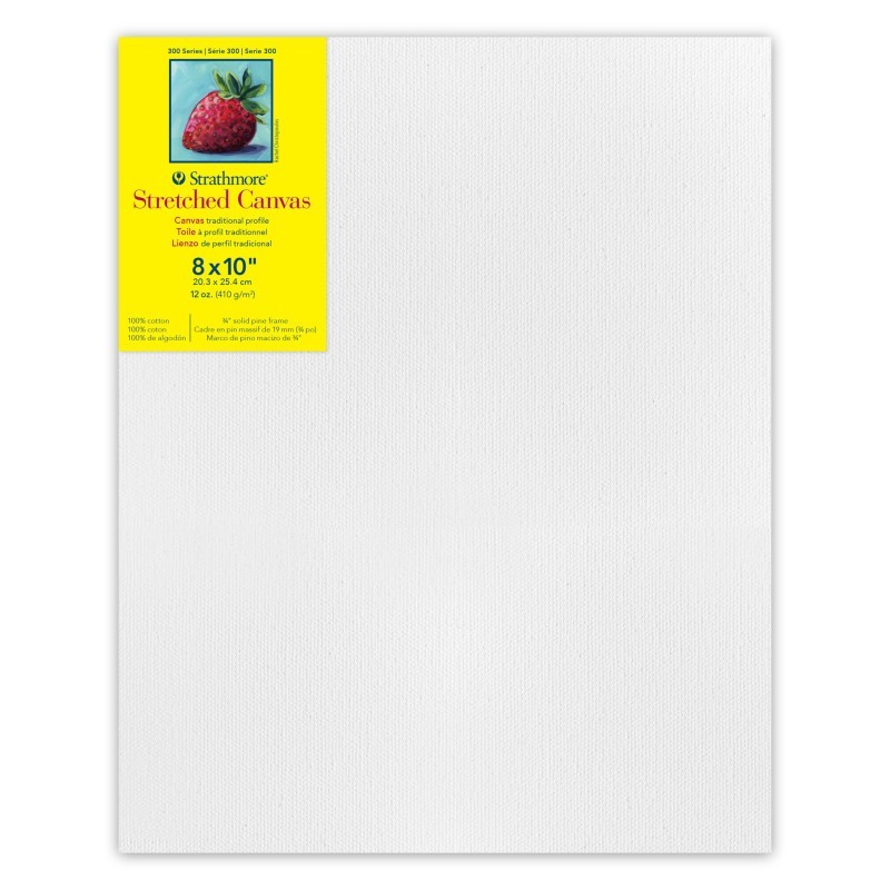 Strathmore 300 Series Traditional Stretched Canvas, 8x10 inch