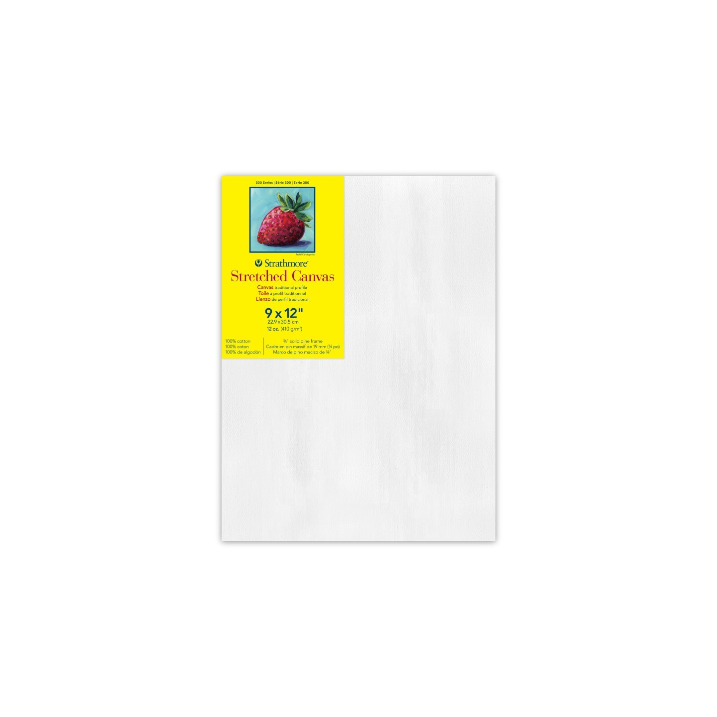 Strathmore 300 Series Traditional Stretched Canvas, 9x12 inch