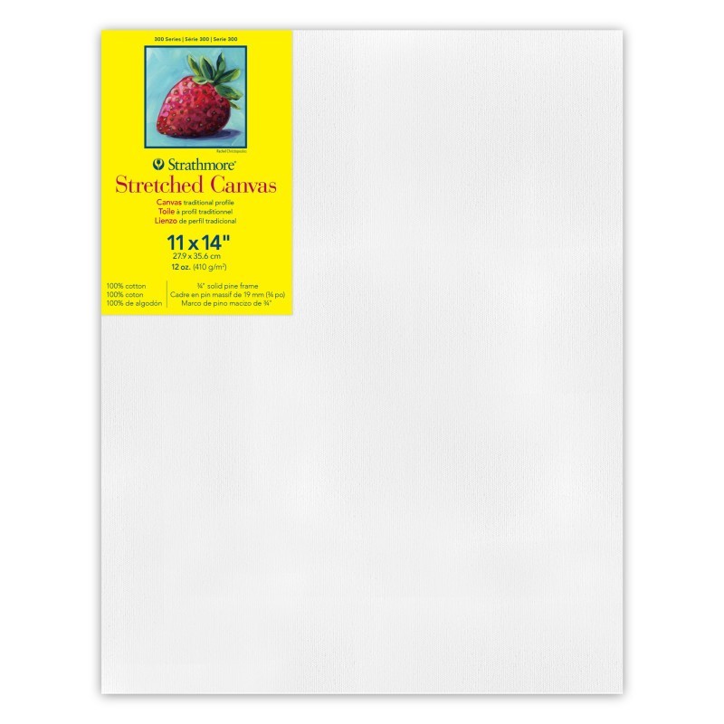 Strathmore 300 Series Traditional Stretched Canvas, 11x14 inch