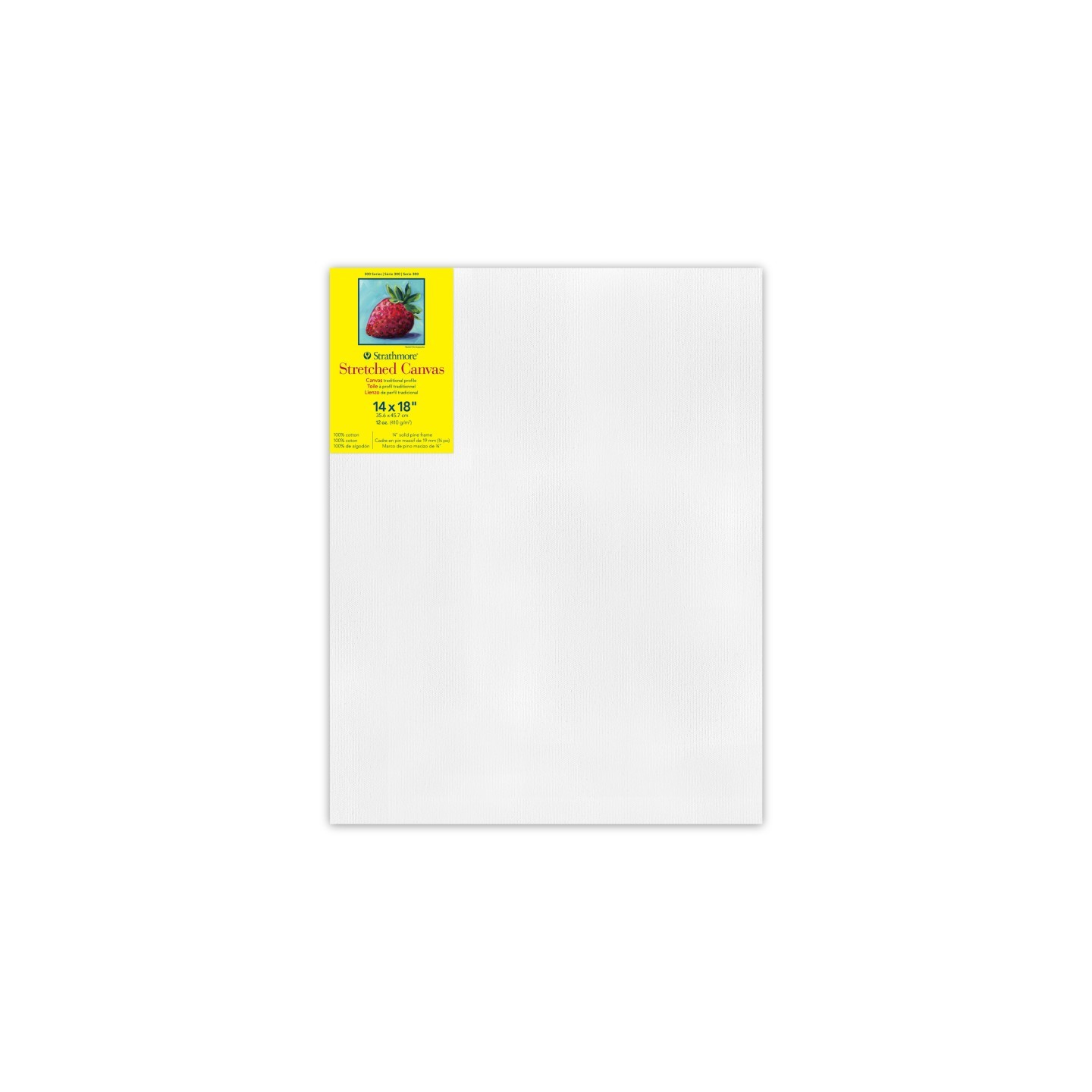 Strathmore 300 Series Traditional Stretched Canvas, 14x18 inch