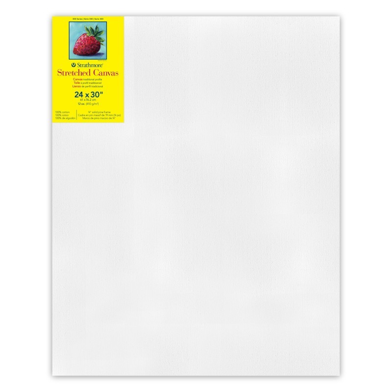 Strathmore 300 Series Traditional Stretched Canvas, 24x30 inch
