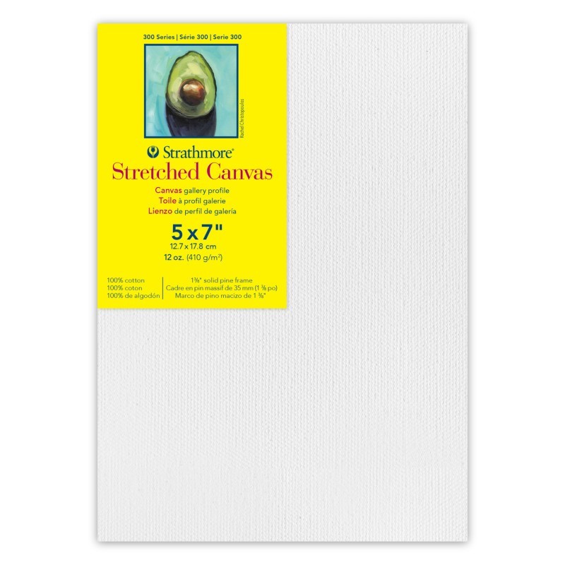 Strathmore 300 Series Gallery Stretched Canvas, 5x7 inch