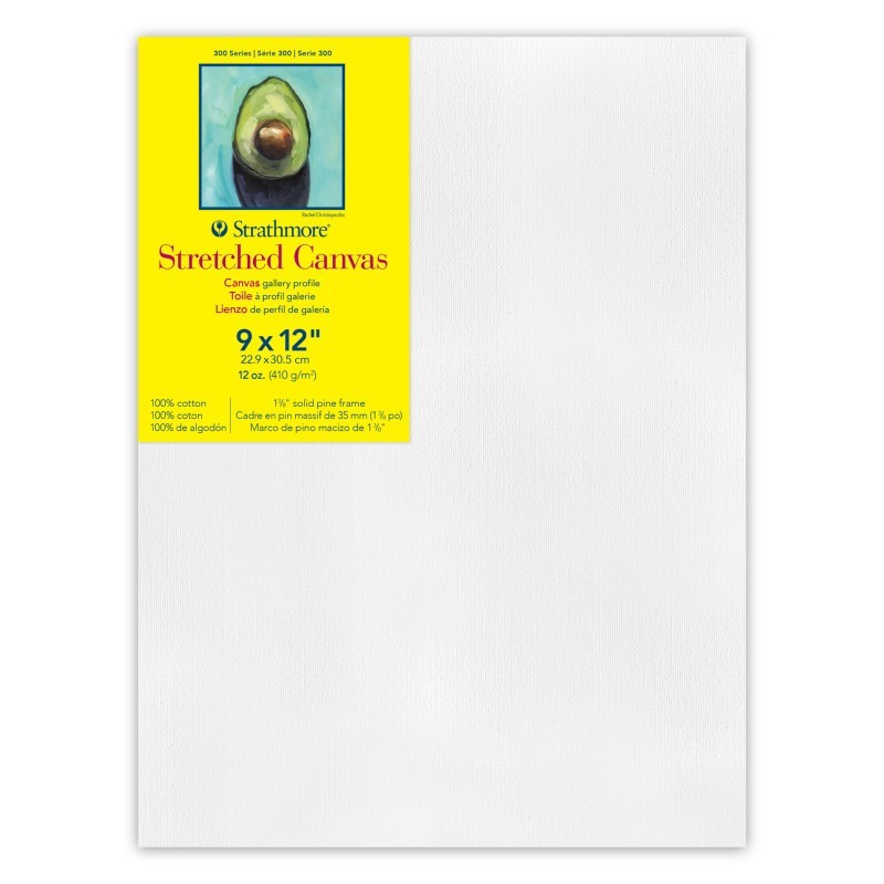 Strathmore 300 Series Gallery Stretched Canvas, 9x12 inch