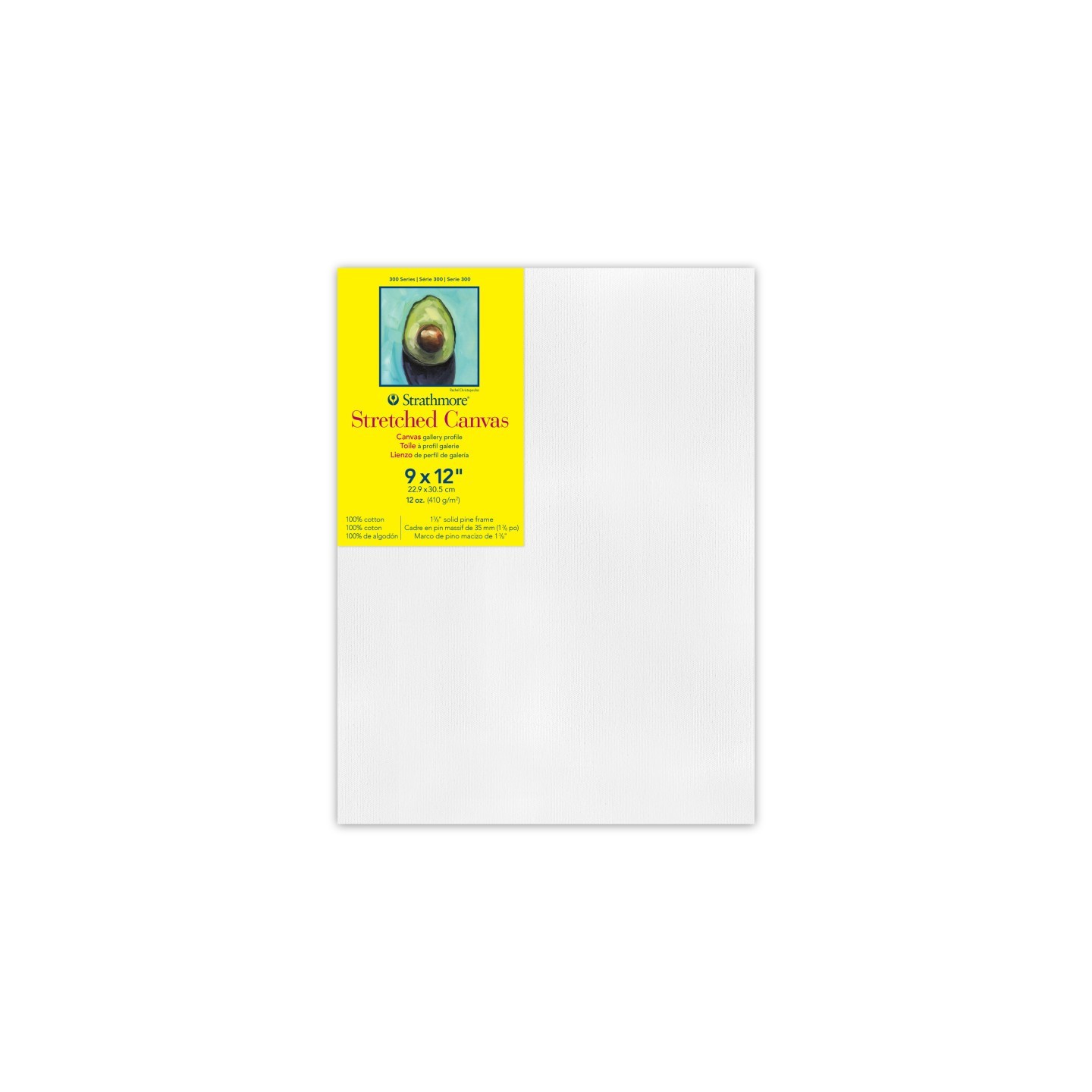 Strathmore 300 Series Gallery Stretched Canvas, 9x12 inch