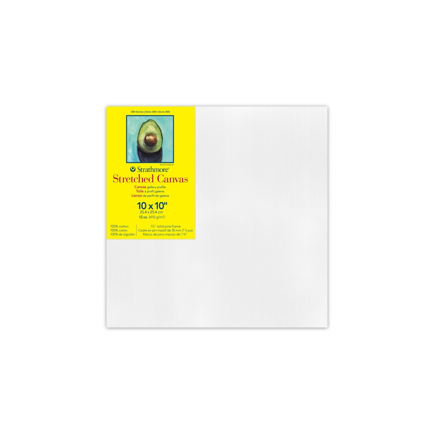 Strathmore 300 Series Gallery Stretched Canvas, 10x10 inch