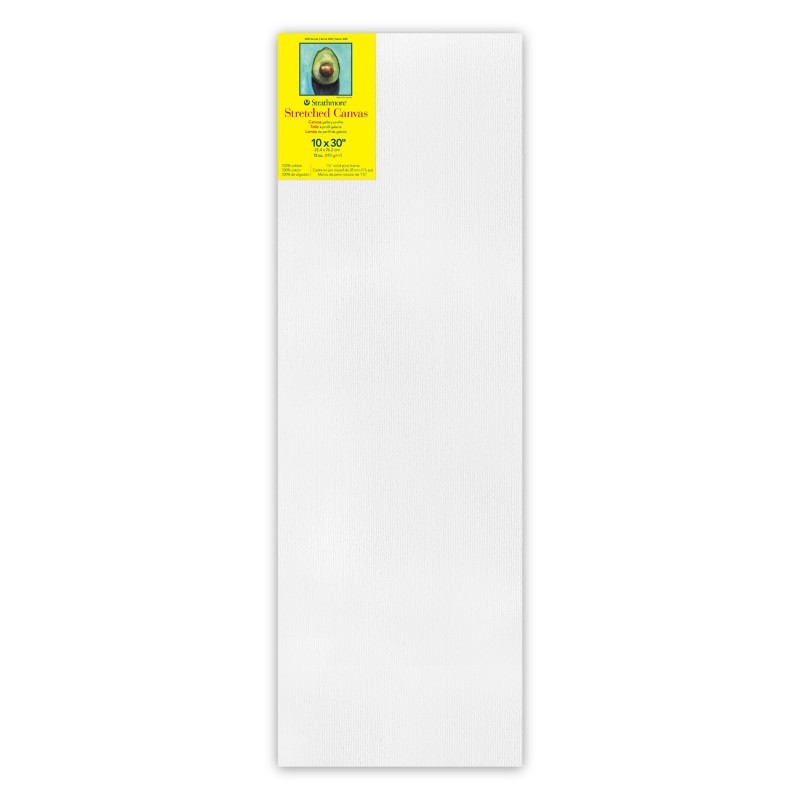 Strathmore 300 Series Gallery Stretched Canvas, 10x30 inch