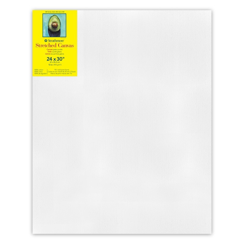 Strathmore 300 Series Gallery Stretched Canvas, 24x30 inch