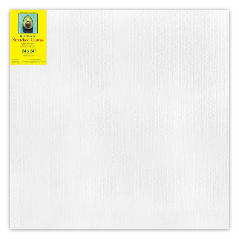 Strathmore 300 Series Gallery Stretched Canvas, 24x24 inch