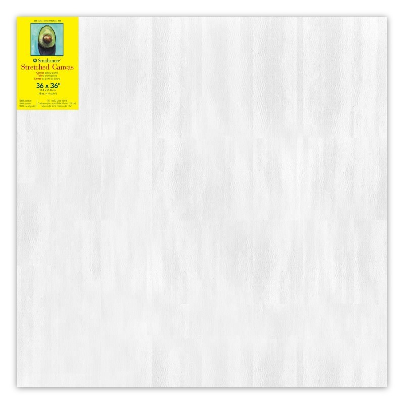 Strathmore 300 Series Gallery Stretched Canvas, 36x36 inch