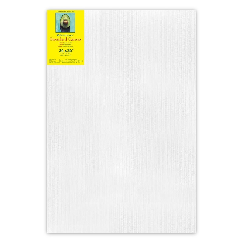 Strathmore 300 Series Gallery Stretched Canvas, 24x36 inch