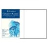 Strathmore Creative Cards & Envelopes, Fluorescent White with Deckle Edge, Full Size, 5x6.875 inch, Pack of 100
