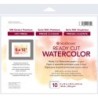Strathmore 500 Series Ready Cut Watercolor Paper Pack, Hot Press, 8x10 inch, 10 Sheets