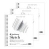 Strathmore 200 Series Sketch Paper Pad, Wire Binding, 100 Sheet, 8.5x11 inch, Pack of 3