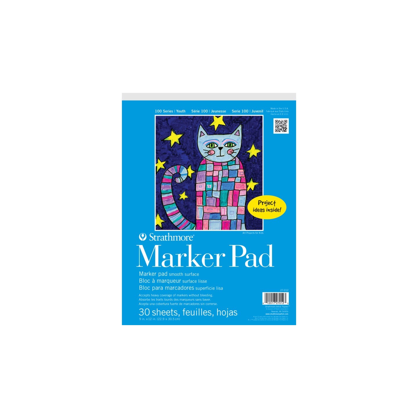 Strathmore 100 Series Marker Pad, 30 Sheet, 9x12 inch, 1 Count