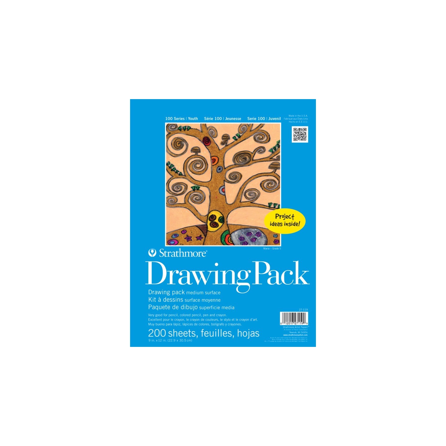 Strathmore 100 Series Drawing Bulk Sheet, 9x12 inch, 200 Sheets