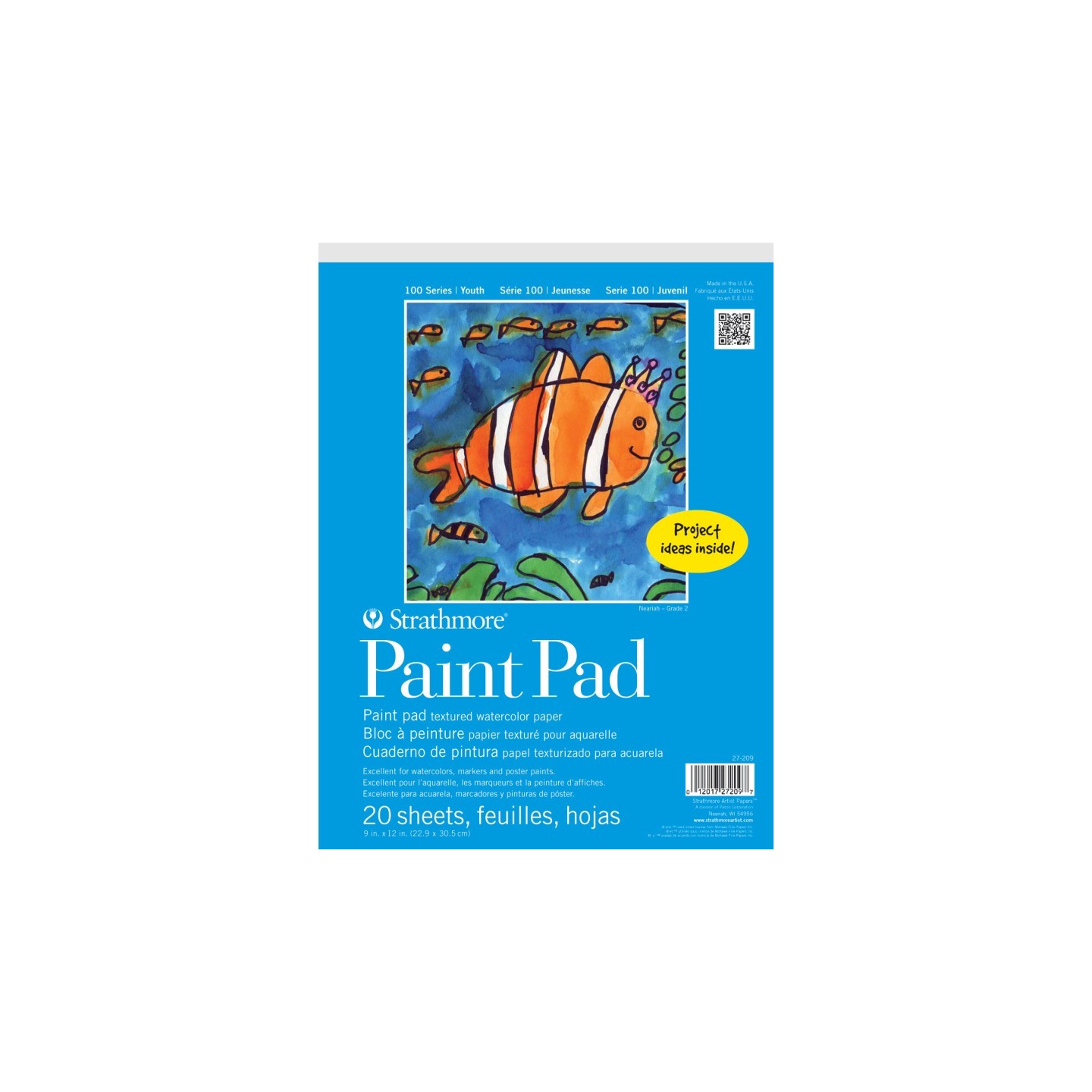 Strathmore 100 Series Paint Pad, 20 Sheet, 9x12 inch, 1 Count