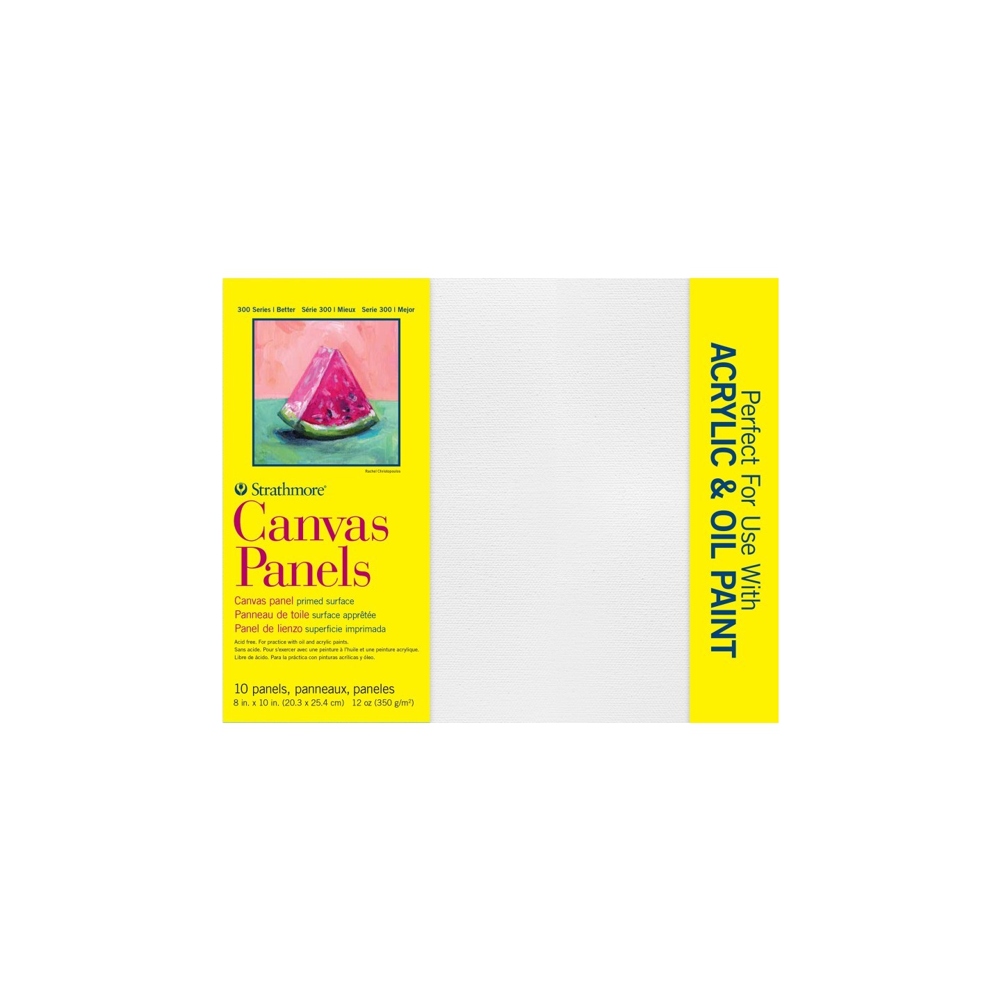 Strathmore 300 Series Canvas Panels, 10 Pack, 8x10 inch, 1 Count