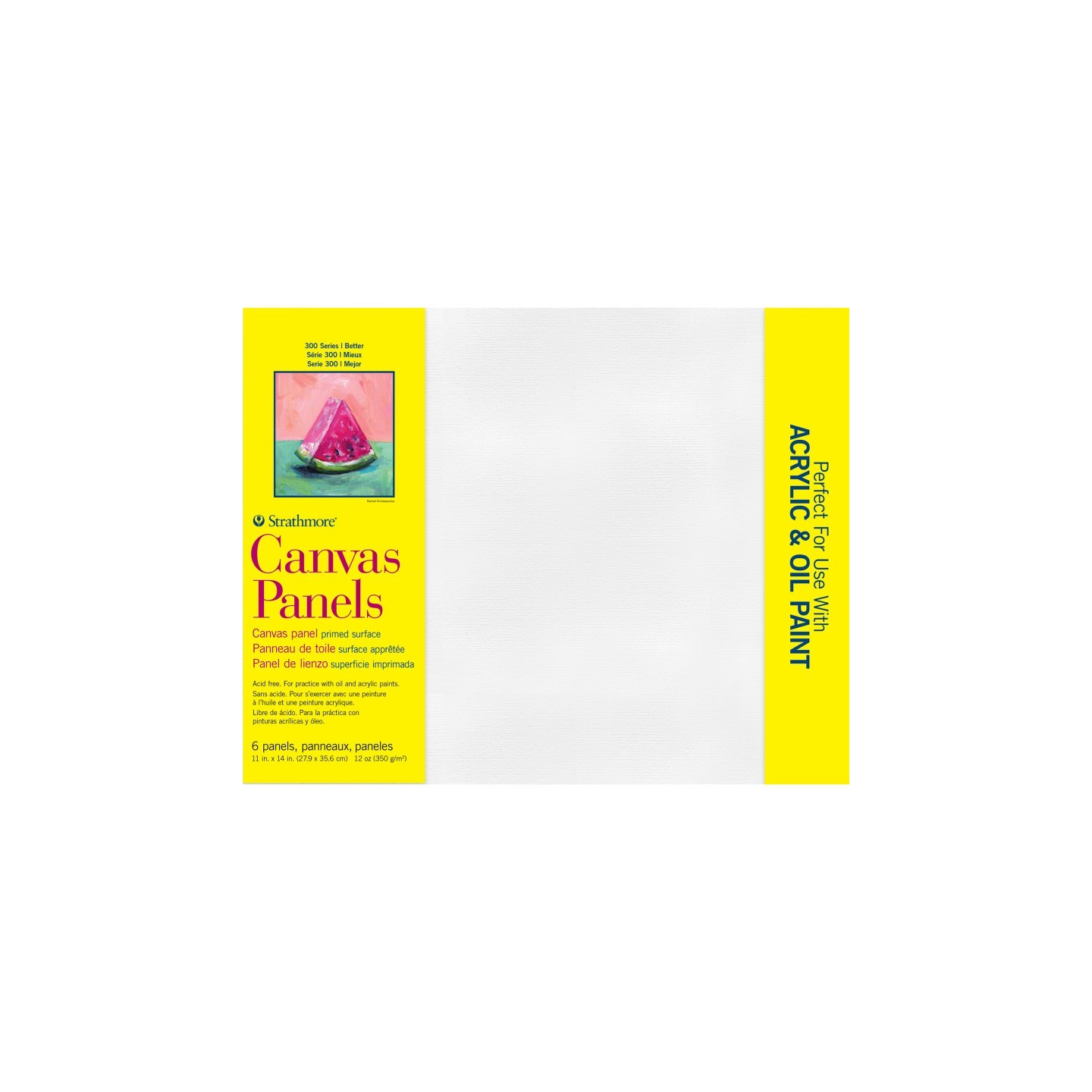 Strathmore 300 Series Canvas Panels, 6 Pack, 11x14 inch, 1 Count