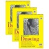 Strathmore 300 Series Drawing Pad, Top Wire Binding, 50 Sheet, 9x12 inch, Pack of 3