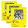 Strathmore 300 Series Bristol Pad, Vellum Finish, Tape Binding, 20 Sheet, 11x14 inch, Pack of 3
