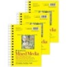 Strathmore 300 Series Mixed Media Pad, Side Wire Binding, 40 Sheet, 5.5x8.5 inch, Pack of 3