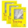 Strathmore 300 Series Tracing Pad, Tape Binding, 50 Sheet, 9x12 inch, Pack of 3