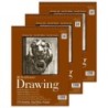 Strathmore 400 Series Drawing Paper Pad, Smooth Finish, Wire Binding, 24 Sheet, 9x12 inch, 1 Count, Pack of 3