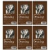 Strathmore 400 Series Drawing Paper Pad, Top Wire Binding, 24 Sheet, 4x6 inch, 1 Count, Pack of 6
