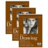 Strathmore 400 Series Drawing Pad, Smooth Finish, Wire Binding, 24 Sheet, 9x12 inch, Pack of 3