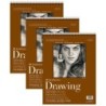Strathmore 400 Series Drawing Pad, Smooth Finish, Wire Binding, 24 Sheet, 11x14 inch, Pack of 3