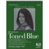 Strathmore 400 Series Sketch Pad, Recycled, Toned Blue, Top Wire Binding, 24 Sheet, 11x14 inch, 1 Count