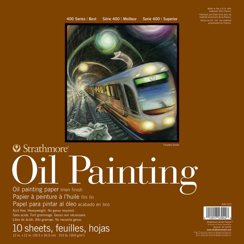 Strathmore 400 Series Oil Pad, 10 Sheet, 12x12 inch, 1 Count