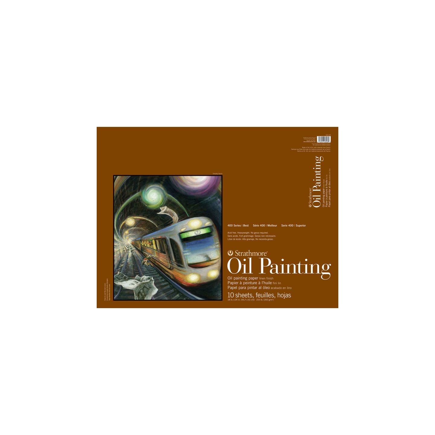 Strathmore 400 Series Oil Pad, 10 Sheet, 18x24 inch, 1 Count