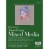 Strathmore 400 Series Mixed Media Pad, Toned Gray, Glue Binding, 9x12 inch, 15 Sheet, 1 Count