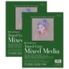 Strathmore 400 Series Mixed Media Pad, Toned Gray, Glue Binding, 9x12 inch, 15 Sheet, Pack of 2