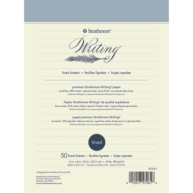 Strathmore 500 Series Writing Paper Pad, 50 Sheet, 6x8 inch, 1 Count